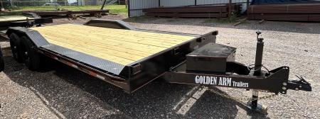 New 2026 Golden Arm 102"x22' Tandem Axles Equipment Trailer-TILT-7K Axles