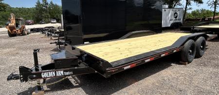New 2026 Golden Arm 102 x22' Tandem Axles Equipment Trailer-TILT-7K Axles