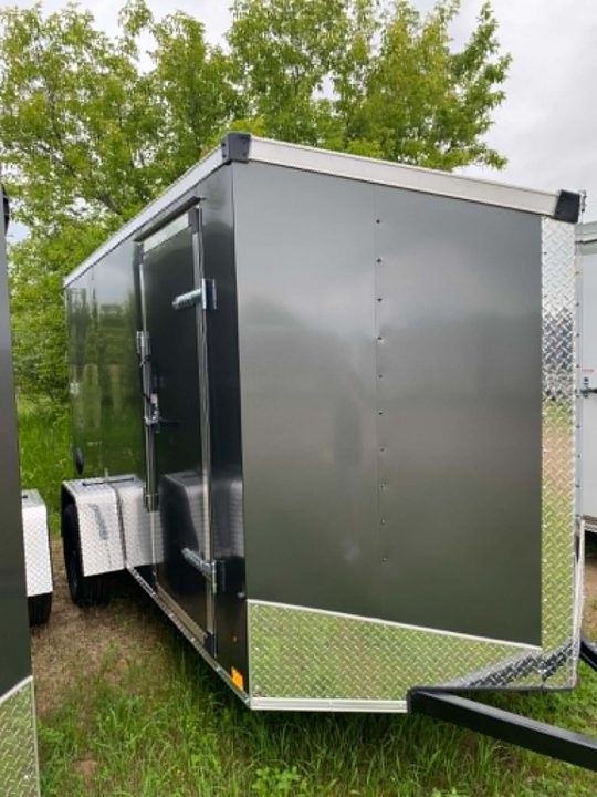 New 2026 Stealth Trailers 6X12 CHARCOAL 6' Cargo / Enclosed Trailer