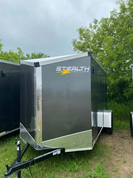 New 2026 Stealth Trailers 6X12 CHARCOAL 6' Cargo / Enclosed Trailer