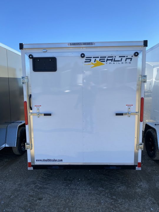 New 2026 Stealth Trailers 6X12 WHITE 6' Cargo / Enclosed Trailer