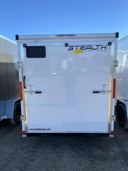 New 2026 Stealth Trailers 6X12 WHITE 6' Cargo / Enclosed Trailer