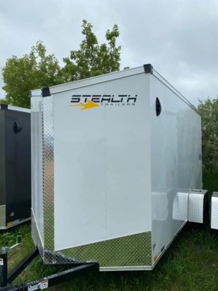 New 2026 Stealth Trailers 6X12 WHITE 6' Cargo / Enclosed Trailer