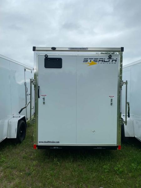 New 2026 Stealth Trailers 6X12 WHITE 6' Cargo / Enclosed Trailer