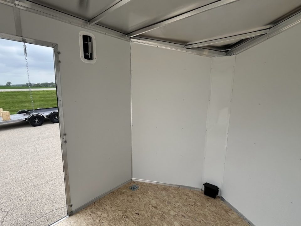 New 2027 Forest River Aluminum Ameralite-Lite 7.5' x 16' + 20" V-Front w/ UTV & Black Out Package Cargo / Enclosed Trailer