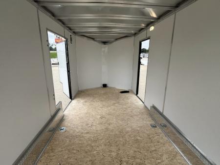 New 2027 Forest River Aluminum Ameralite-Lite 7.5' x 16' + 20" V-Front w/ UTV & Black Out Package Cargo / Enclosed Trailer