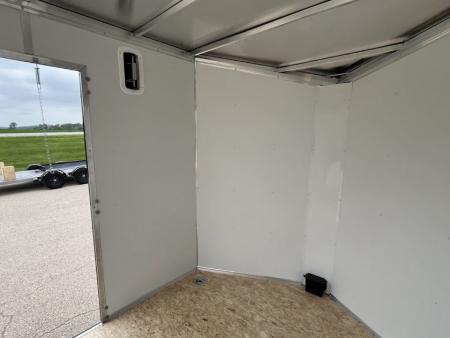 New 2027 Forest River Aluminum Ameralite-Lite 7.5' x 16' + 20" V-Front w/ UTV & Black Out Package Cargo / Enclosed Trailer