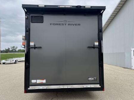 New 2027 Forest River Aluminum Ameralite-Lite 7.5' x 16' + 20" V-Front w/ UTV & Black Out Package Cargo / Enclosed Trailer