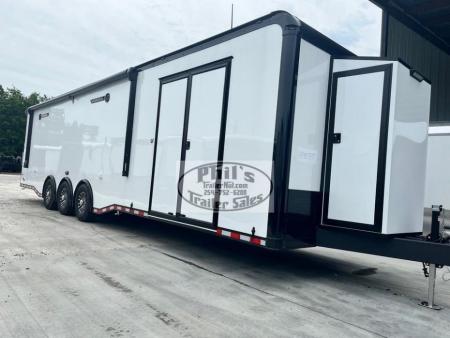 New Haulmark 34' EDGE PRO Car / Racing Trailer AWNING, AIRLINES & TONGUE BOX!