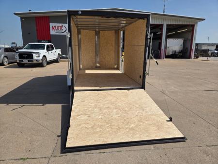 New 2026 H&H Trailers 7x12 HH Series Flat Top V-Nose 3K Idler Cargo / Enclosed Trailer