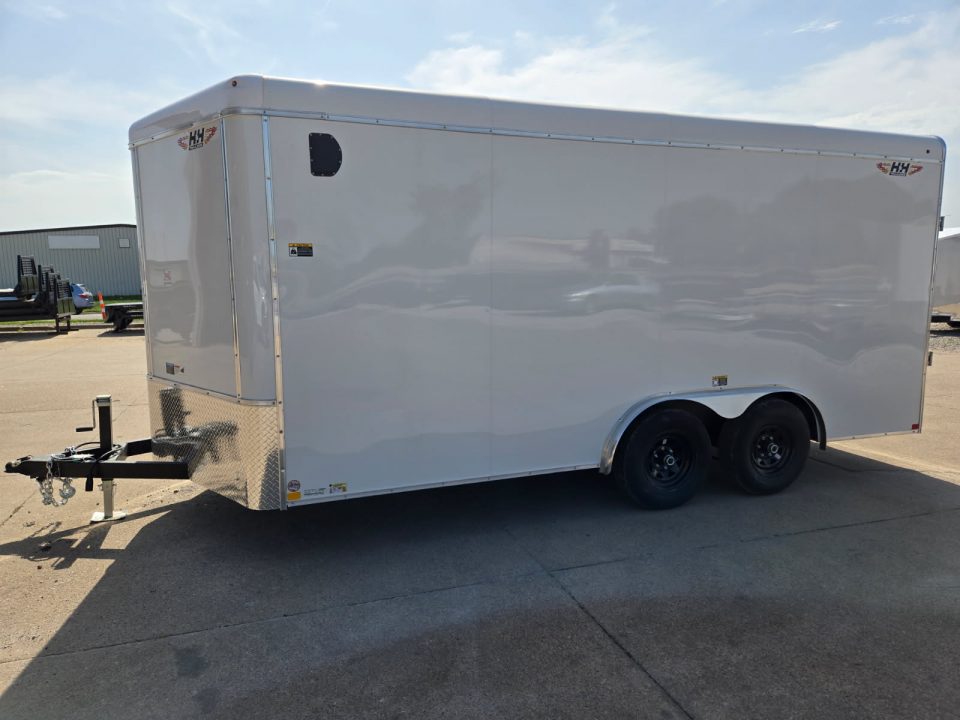 New 2026 H&H Trailers 8x16 HH Series Round Top V-Nose 10K Tandem Cargo / Enclosed Trailer