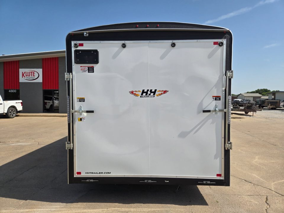 New 2026 H&H Trailers 8x16 HH Series Round Top V-Nose 10K Tandem Cargo / Enclosed Trailer