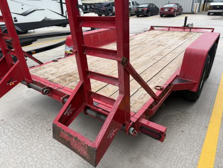 Used **USED** 2018 BRI-MAR 16' Equipment Trailer - 10K GVWR - Hydraulic Brakes