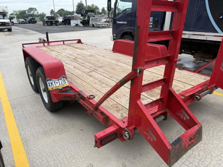 Used **USED** 2018 BRI-MAR 16' Equipment Trailer - 10K GVWR - Hydraulic Brakes