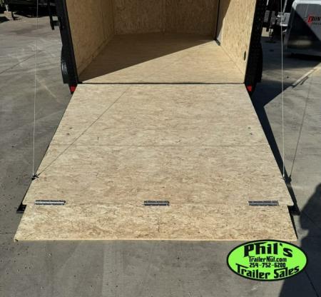 New 2026 7X14 ENCLOSED TRAILER CARGO TRAILER Cargo / Enclosed Trailer REAR WING & BLACKOUT PACKAGE!