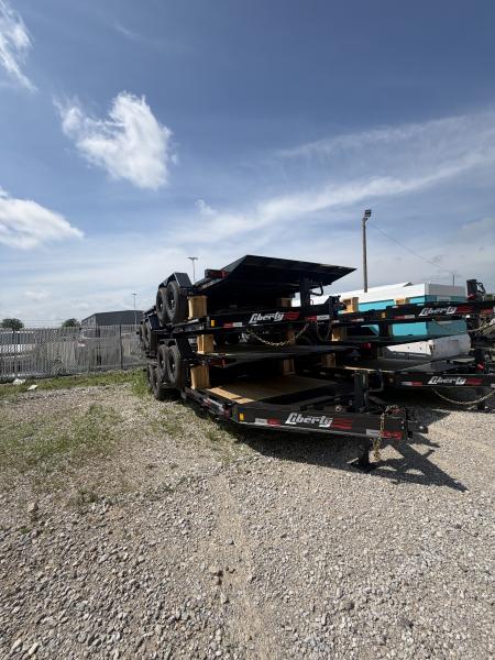 New 2026 LIBERTY LT14K83X22SPB8WF Tilt Trailer 83X22 TA PARTIAL (GVW:15400) MIDNIGHT BLACK