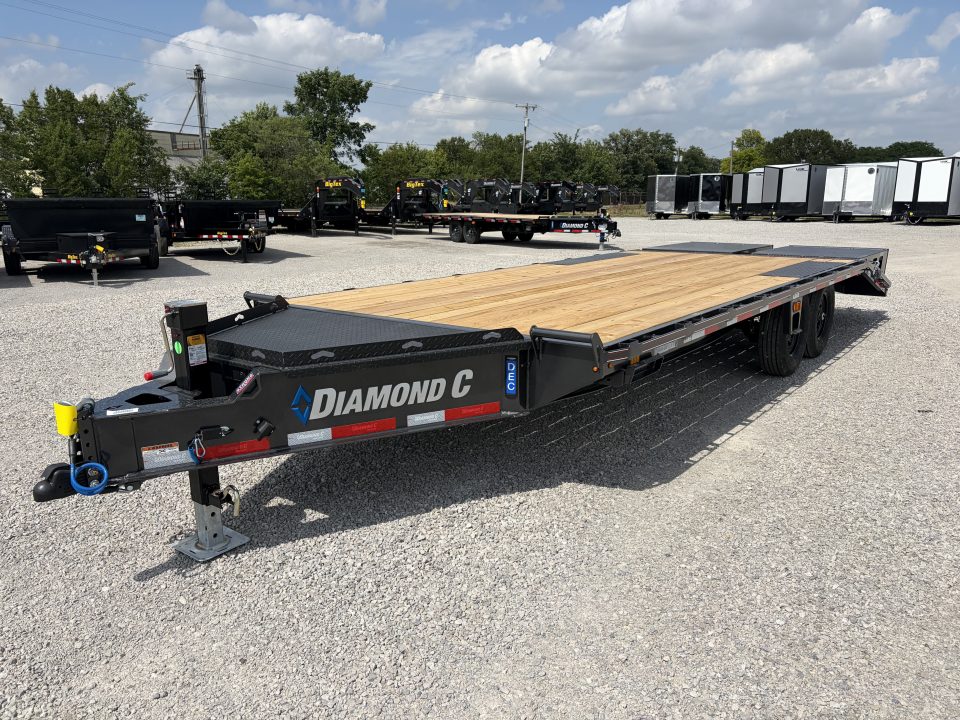 New 2026 Diamond C Trailers DEC207L22X102 (22' X 102") 14.9K Max Ramp Equipment Trailer