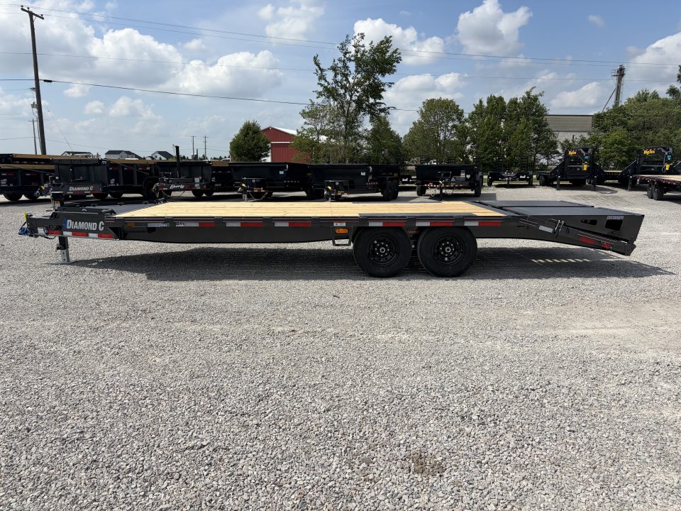 New 2026 Diamond C Trailers DEC207L22X102 (22' X 102") 14.9K Max Ramp Equipment Trailer