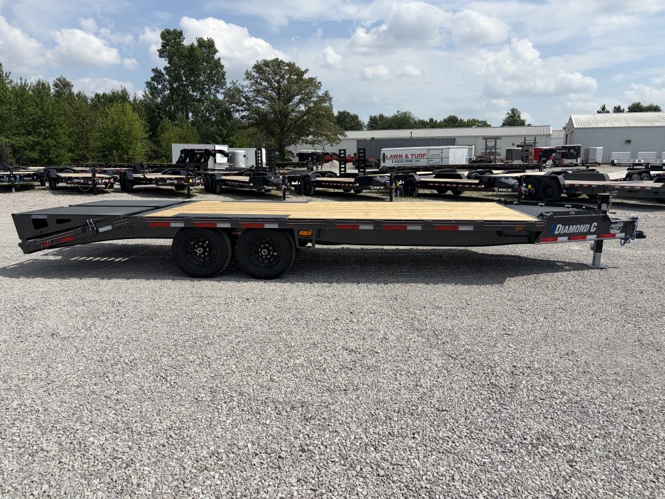 New 2026 Diamond C Trailers DEC207L22X102 (22' X 102") 14.9K Max Ramp Equipment Trailer