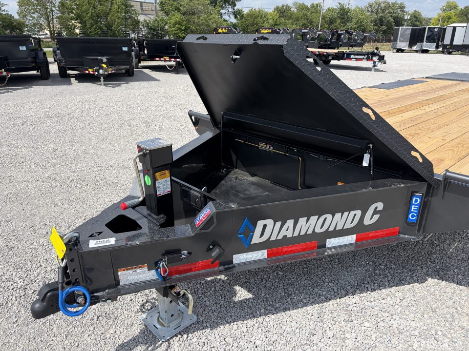 New 2026 Diamond C Trailers DEC207L22X102 (22' X 102") 14.9K Max Ramp Equipment Trailer