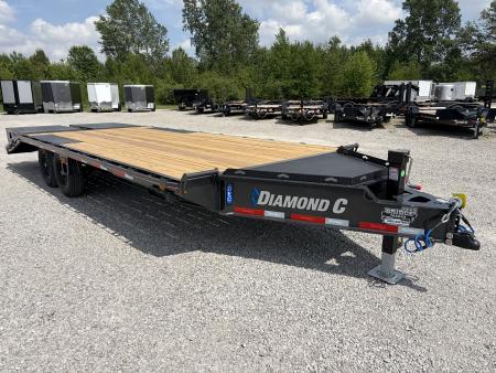 New 2026 Diamond C Trailers DEC207L22X102 (22' X 102") 14.9K Max Ramp Equipment Trailer
