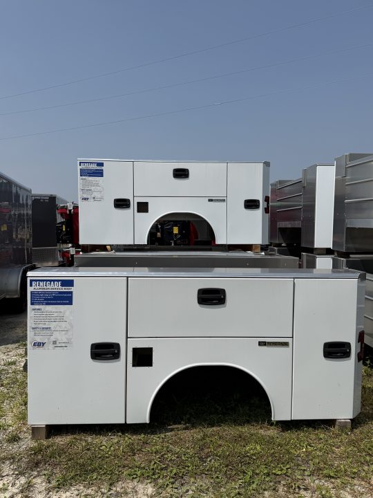 New 2026 EBY "RENEGADE" 8.5' x 80" x 44" Single Rear Wheel Aluminum Utility/Service Body