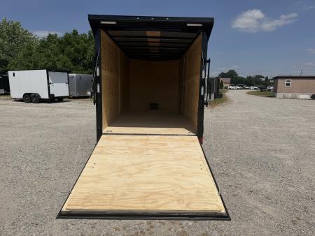 New 2027 Rock Solid Cargo 7'x16'x7' Cargo / Enclosed Trailer Black Out Package