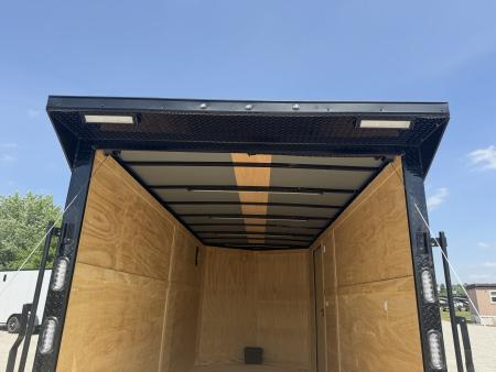New 2027 Rock Solid Cargo 7'x16'x7' Cargo / Enclosed Trailer Black Out Package