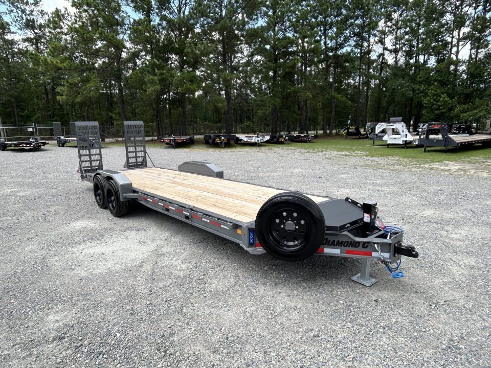 New 2026 Diamond C LPX208 Equipment Trailer 7x24 with 8K Axles & #13,740 lbs Payload