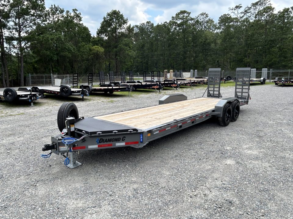 New 2026 Diamond C LPX208 Equipment Trailer 7x24 with 8K Axles & #13,740 lbs Payload