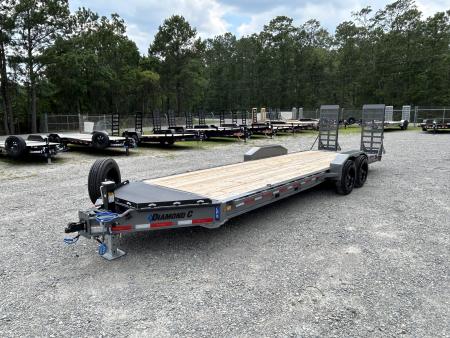New 2026 Diamond C LPX208 Equipment Trailer 7x24 with 8K Axles & #13,740 lbs Payload