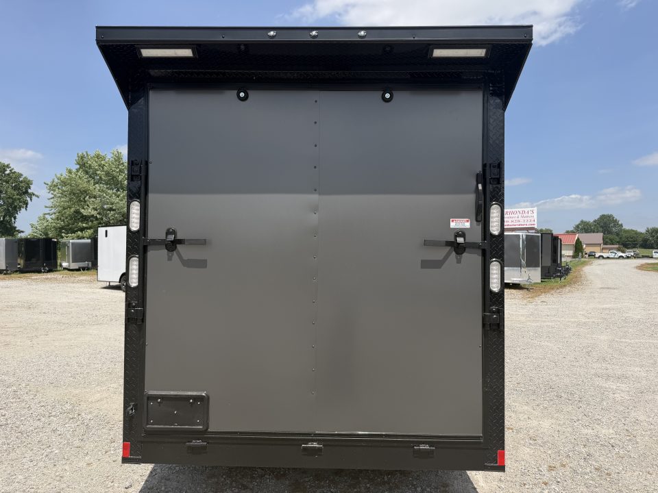 New 2026 Rock Solid Cargo 7'x16'x7' Cargo / Enclosed Trailer Black Out Package