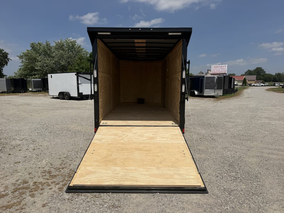 New 2026 Rock Solid Cargo 7'x16'x7' Cargo / Enclosed Trailer Black Out Package