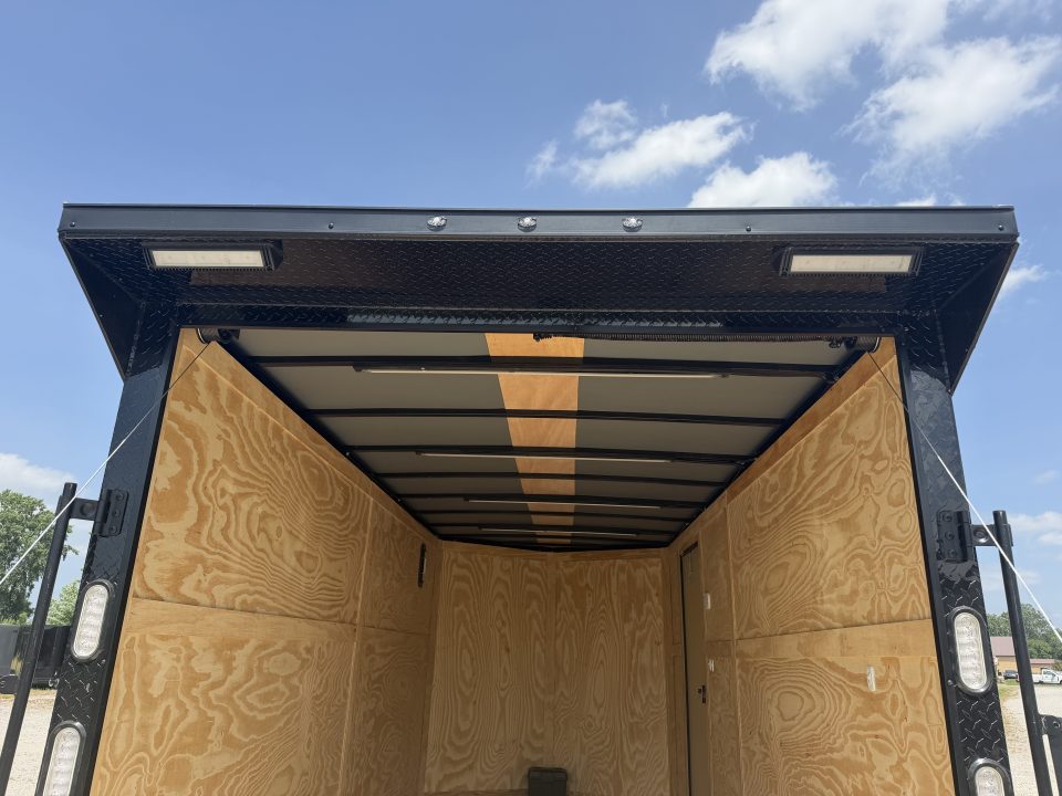 New 2026 Rock Solid Cargo 7'x16'x7' Cargo / Enclosed Trailer Black Out Package