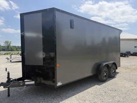 New 2026 Rock Solid Cargo 7'x16'x7' Cargo / Enclosed Trailer Black Out Package