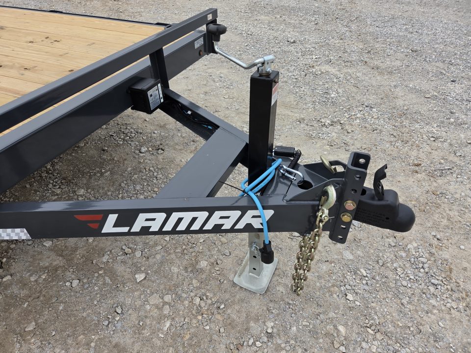 New 2026 Lamar 83X20 TANDEM 10K CAR HAULER W/2' STEEL DOVE & SLIDEOUT RAMPS