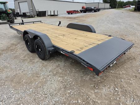 New 2026 Lamar 83X20 TANDEM 10K CAR HAULER W/2' STEEL DOVE & SLIDEOUT RAMPS