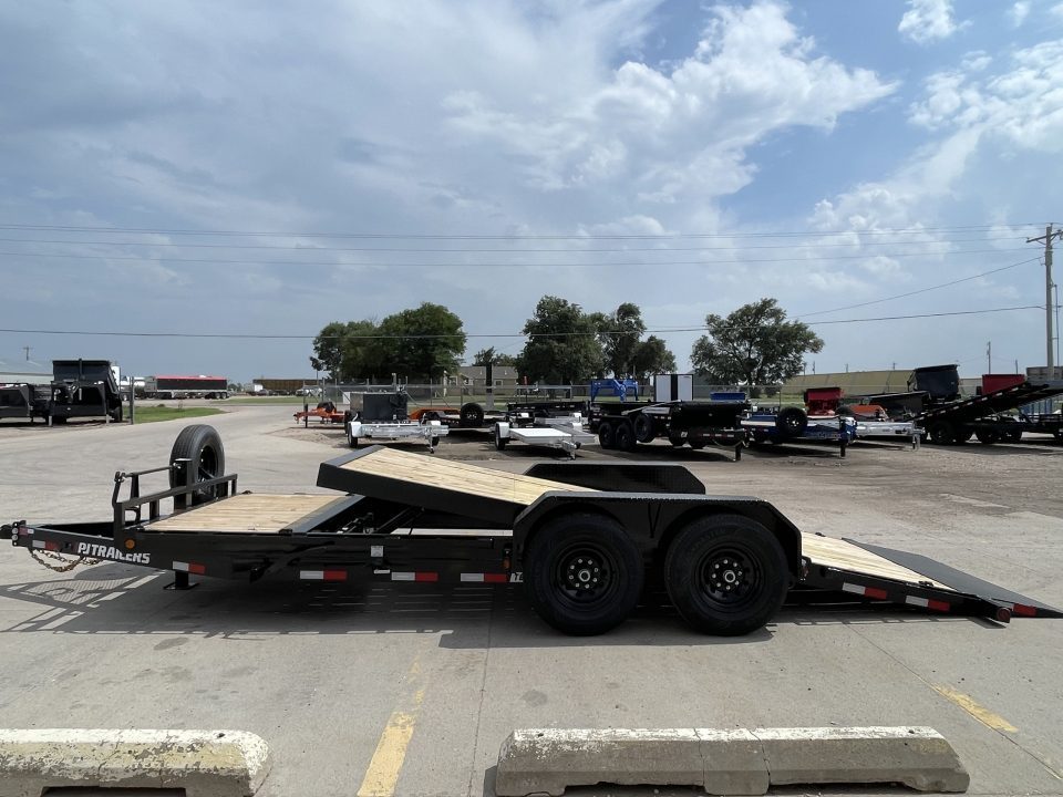 New 2027 PJ T6202 Tilt Trailer for Sale in Kansas | 20' x 83" 14K GVWR Hydraulic Tilt Equipment Trailer