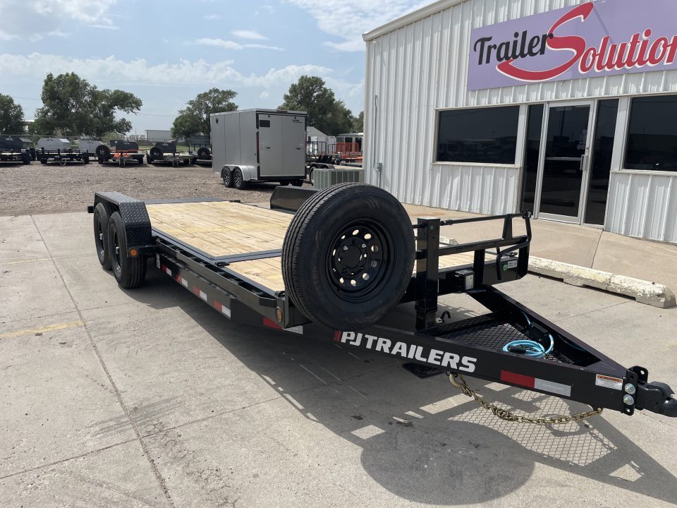 New 2027 PJ T6202 Tilt Trailer for Sale in Kansas | 20' x 83" 14K GVWR Hydraulic Tilt Equipment Trailer