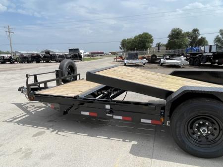 New 2027 PJ T6202 Tilt Trailer for Sale in Kansas | 20' x 83" 14K GVWR Hydraulic Tilt Equipment Trailer