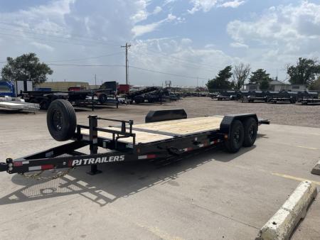 New 2027 PJ T6202 Tilt Trailer for Sale in Kansas | 20' x 83" 14K GVWR Hydraulic Tilt Equipment Trailer