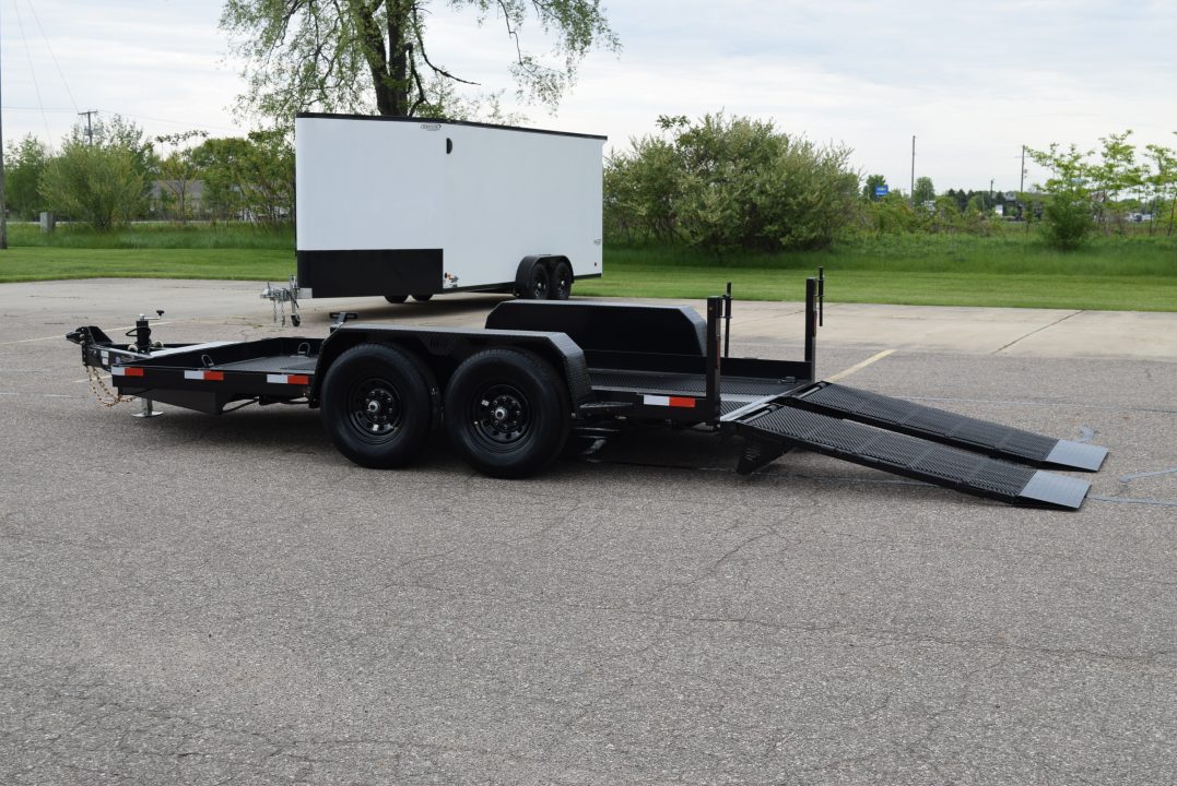 New BND 6.5x14 SCISSOR LIFT TRAILER w/ 7000LB AXLES