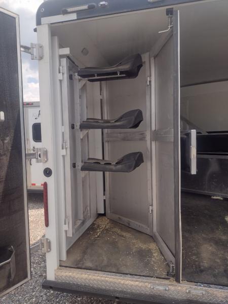 Used 2023 Bison Trailers 3 horse w/ 12' Living Quarters Horse Trailer