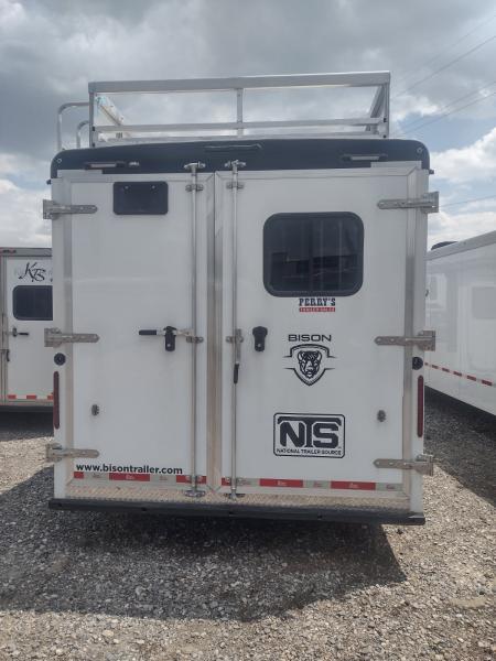 Used 2023 Bison Trailers 3 horse w/ 12' Living Quarters Horse Trailer