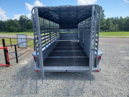 New 2027 Delco Trailers B8 24' Bar Top 6'/8" wide Cattleman Series Livestock Trailer