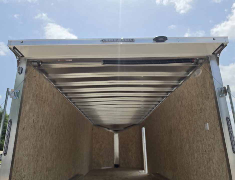 New 8 X 24 CAR HAULER ENCLOSED 2027 LIGHTNING ALL ALUMINUM 5200# AXLES