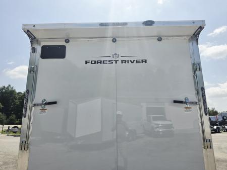New 8 X 24 CAR HAULER ENCLOSED 2027 LIGHTNING ALL ALUMINUM 5200# AXLES