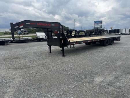 New 2027 MAXX-D LKX 102"x30" Dual Tandem Gooseneck Equipment Trailer