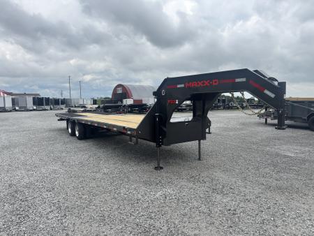 New 2027 MAXX-D YDK 32' Hydraulic Dovetail Gooseneck Equipment Trailer
