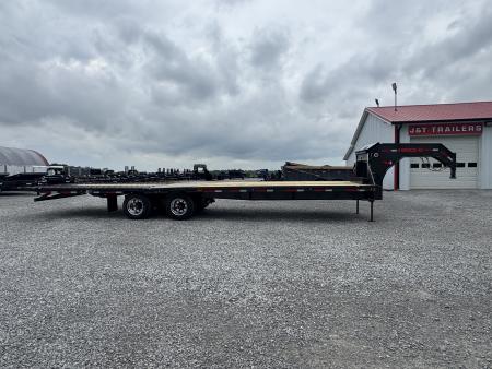New 2027 MAXX-D YDK 32' Hydraulic Dovetail Gooseneck Equipment Trailer
